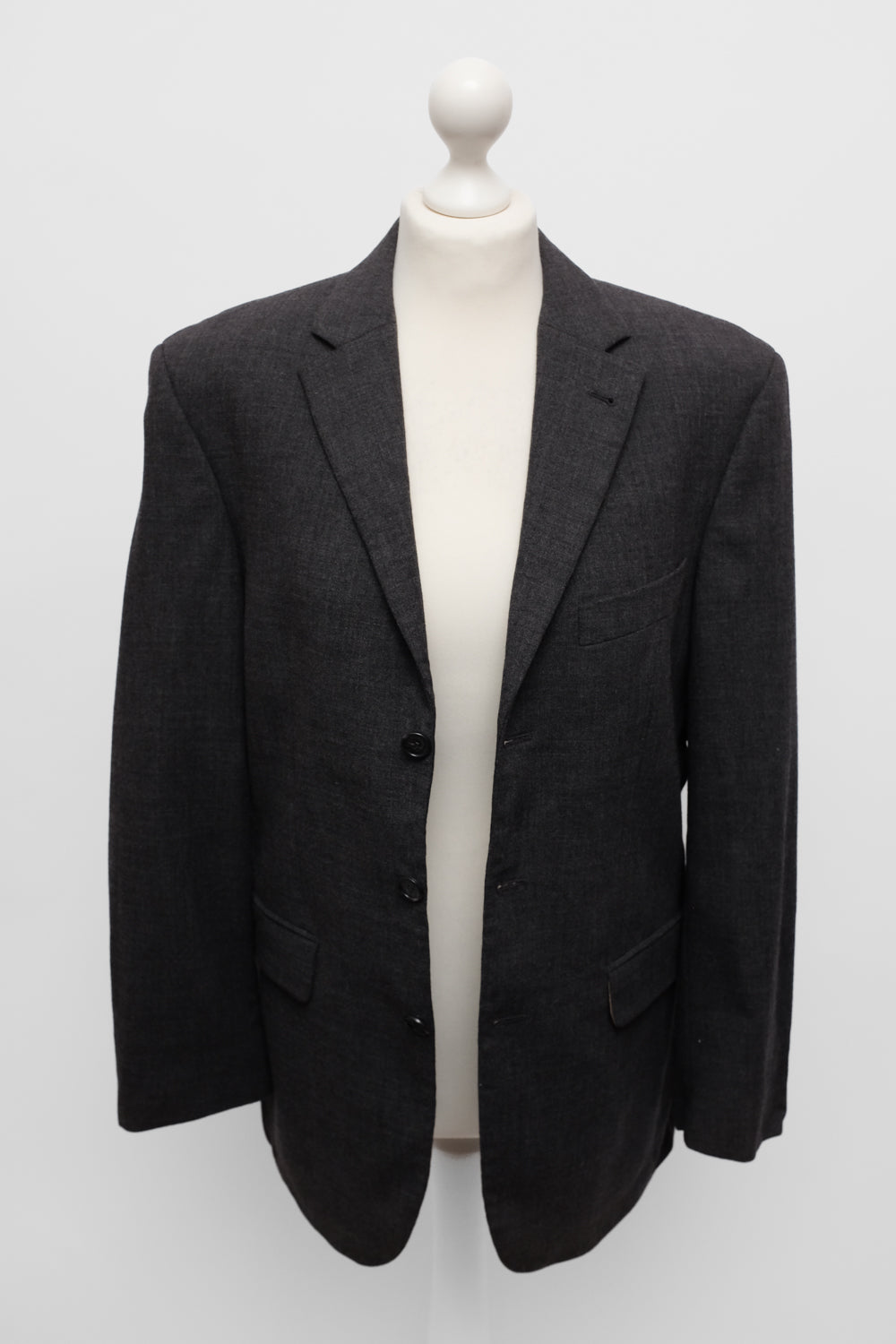 PURE WOOL ANTHRACITE VINTAGE BLAZER