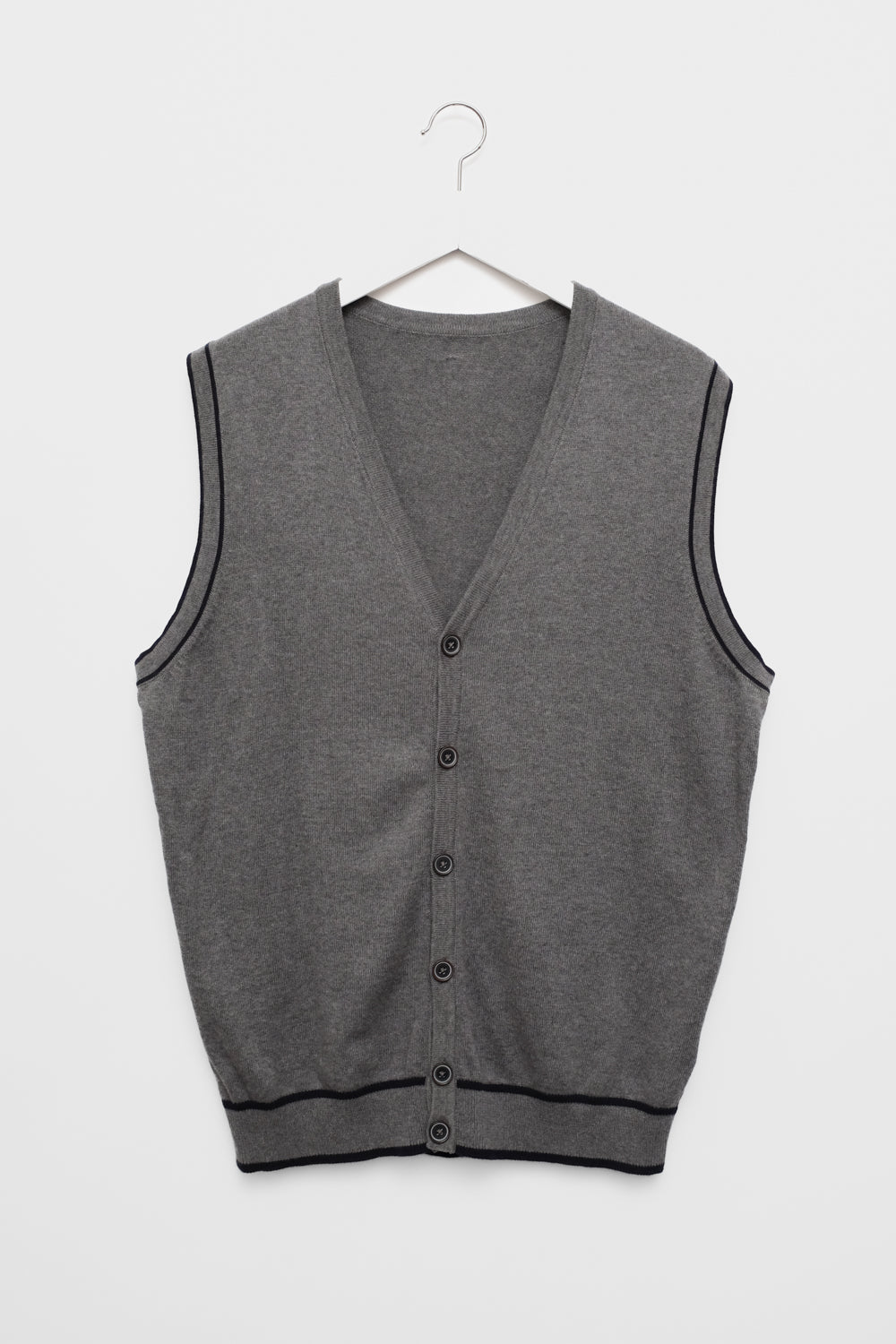 PURE COTTON GREY VEST TOP