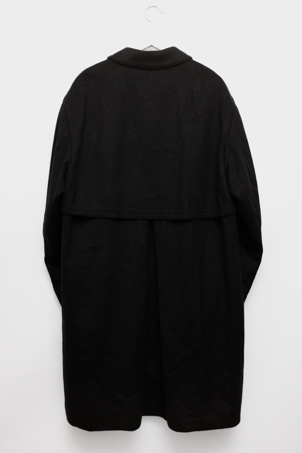 WOOL BLACK ANTHRACITE CLASSY COAT