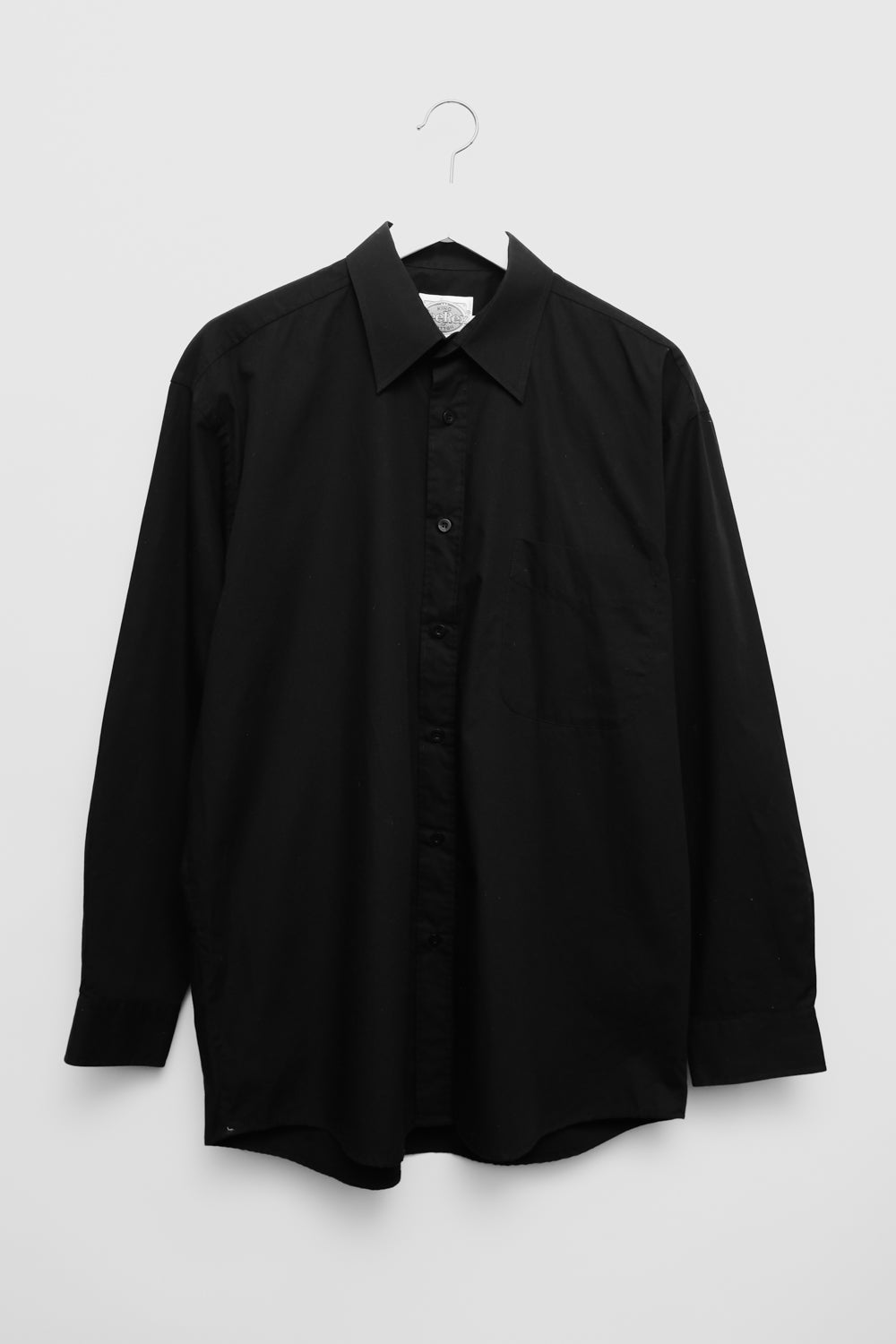 PURE COTTON BLACK CLASSY OVERSIZED SHIRT