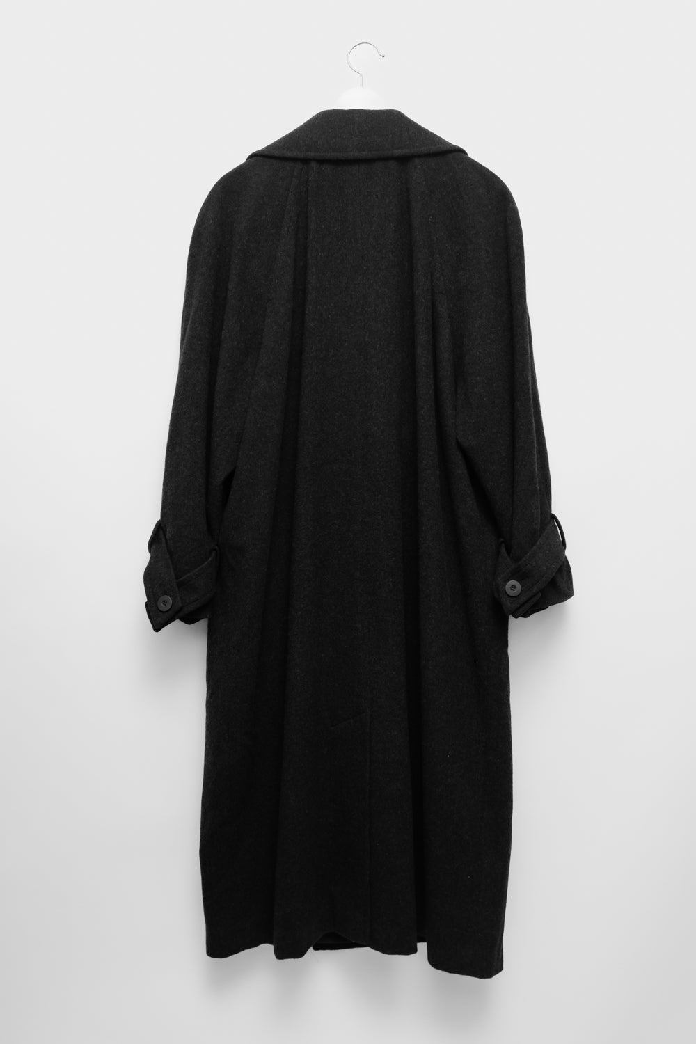 PURE WOOL CASHMERE GREY MAXI COAT