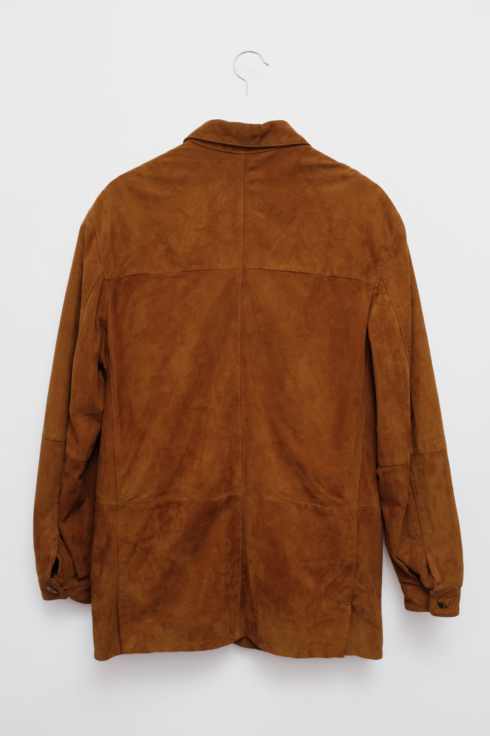 VINTAGE CAMEL SUEDE LEATHER SHIRT JACKET