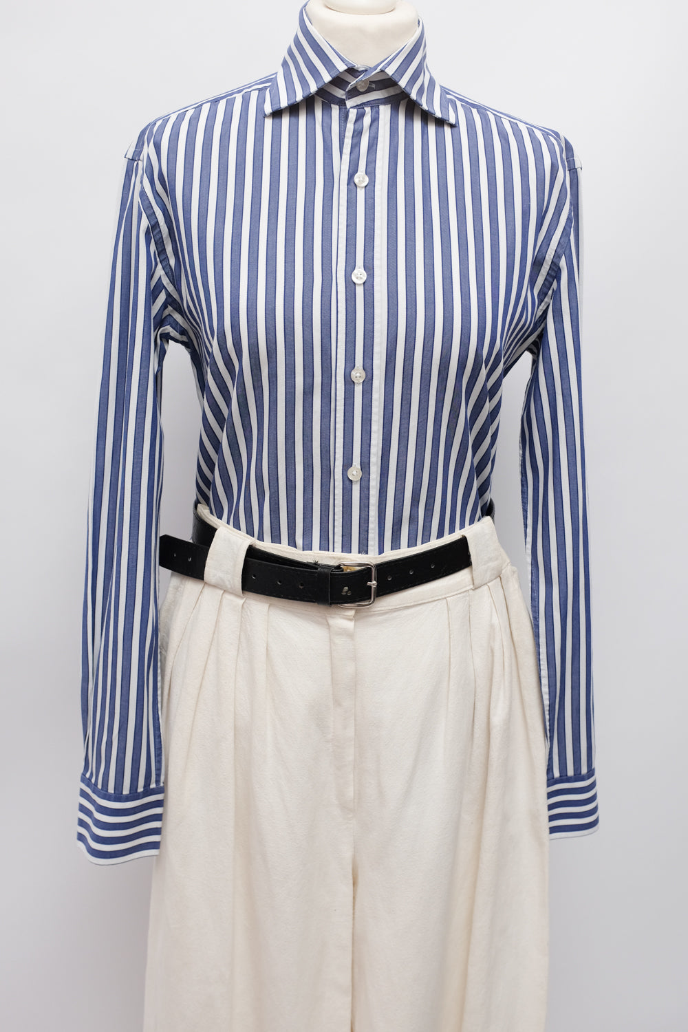 PURE COTTON BOLD STRIPED SHIRT