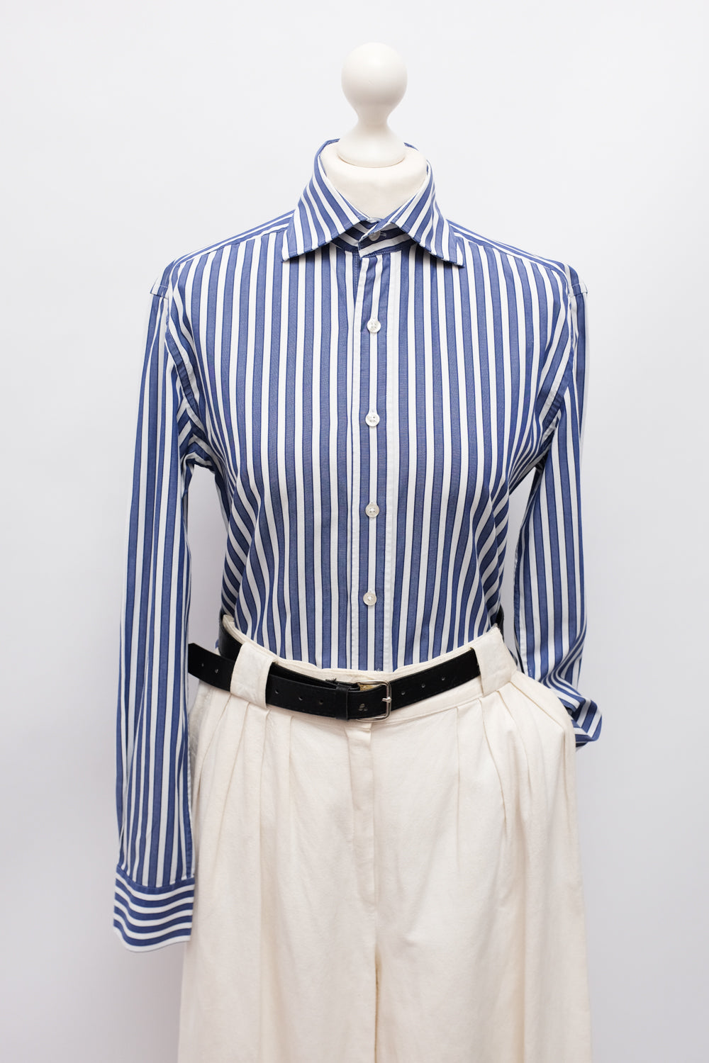PURE COTTON BOLD STRIPED SHIRT