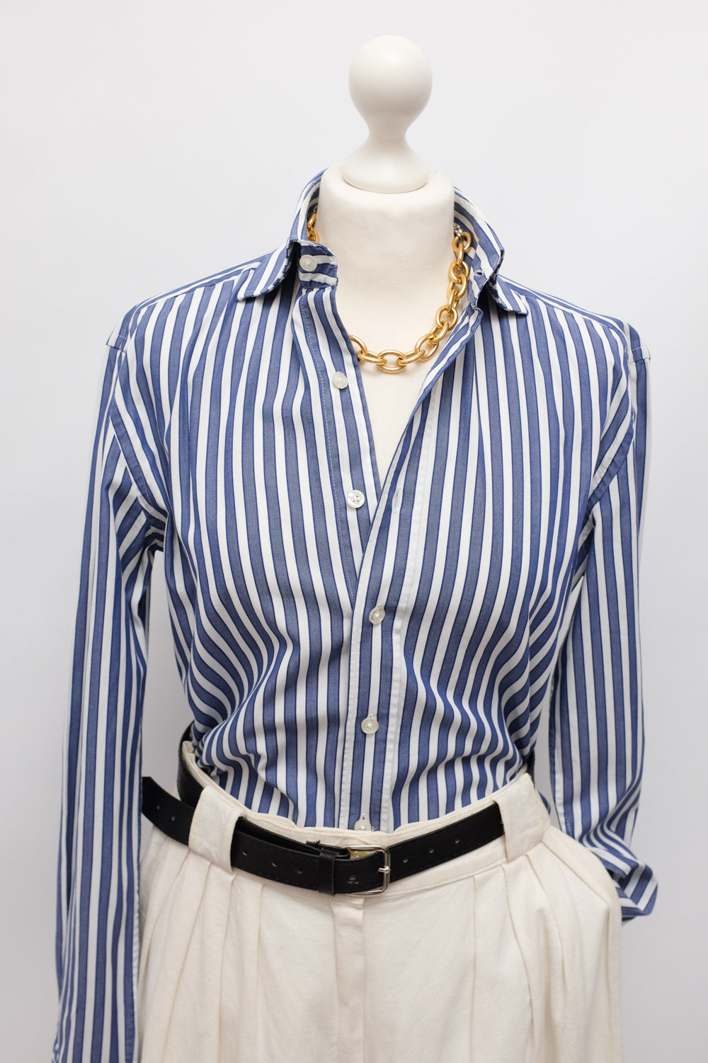 PURE COTTON BOLD STRIPED SHIRT