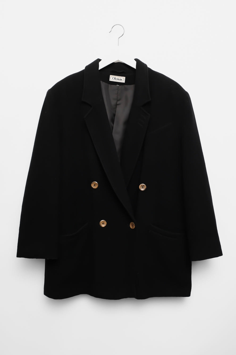 CASHMERE WOOL BLACK CLASSY BLAZER