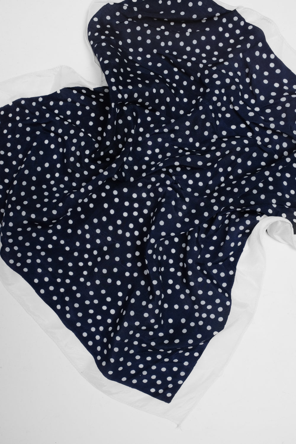PURE VISCOSE VINTAGE POLKA DOTS SCARF