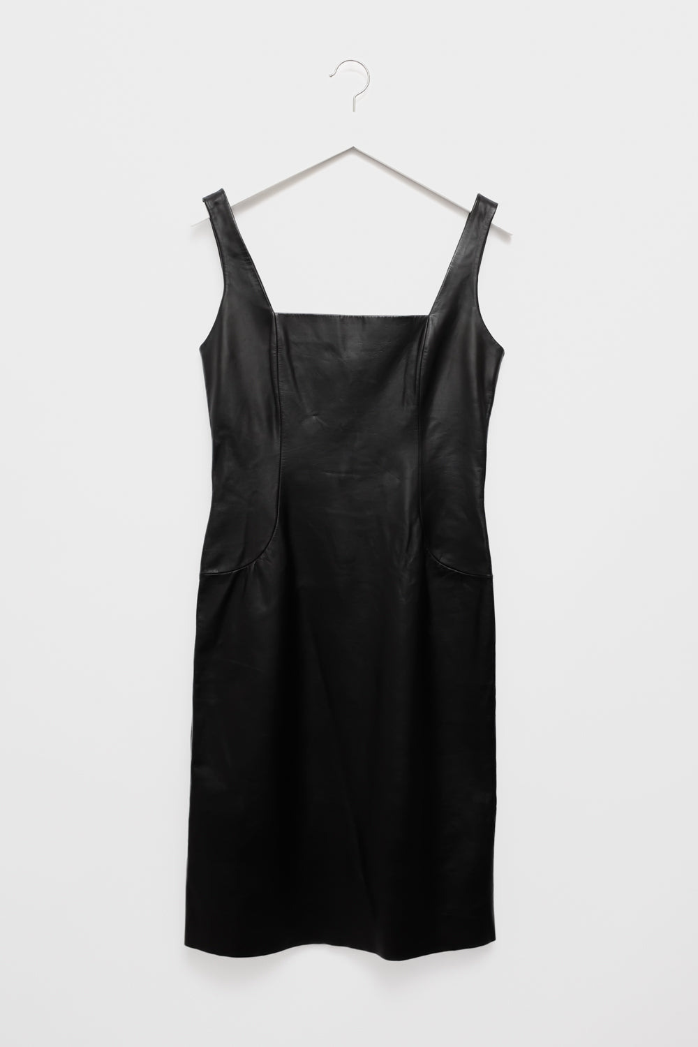 LOEWE BLACK LEATHER DRESS