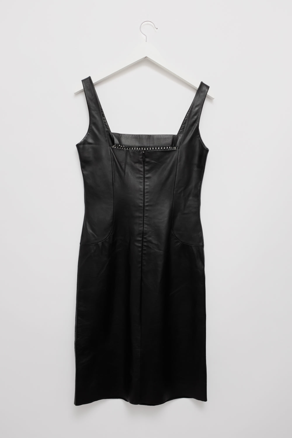 LOEWE BLACK LEATHER DRESS