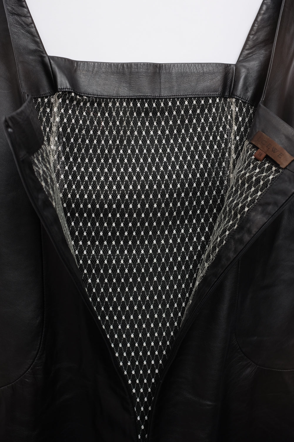 LOEWE BLACK LEATHER DRESS