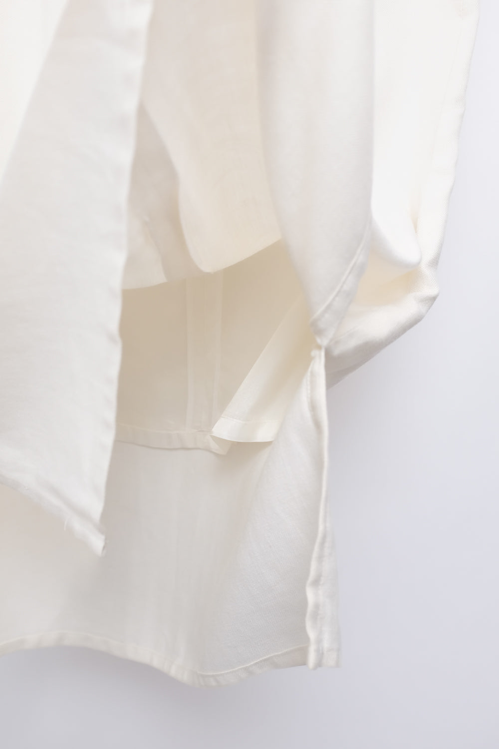 LINEN WHITE CREAM VINTAGE MAXI SKIRT