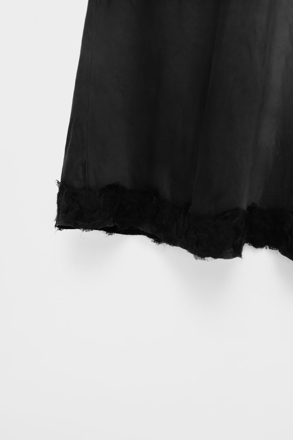 PURE SILK BLACK LACE MAXI SKIRT