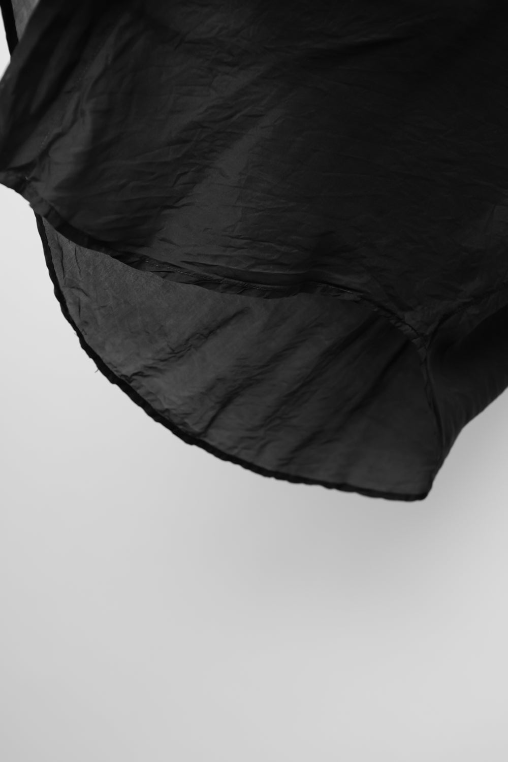 PURE TENDER SILK BLACK VINTAGE SHIRT