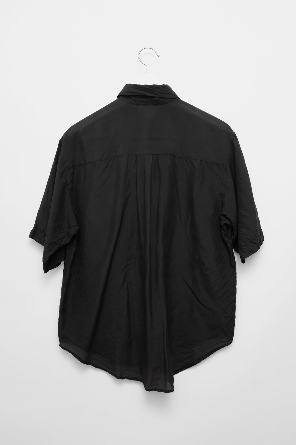 PURE TENDER SILK BLACK VINTAGE SHIRT