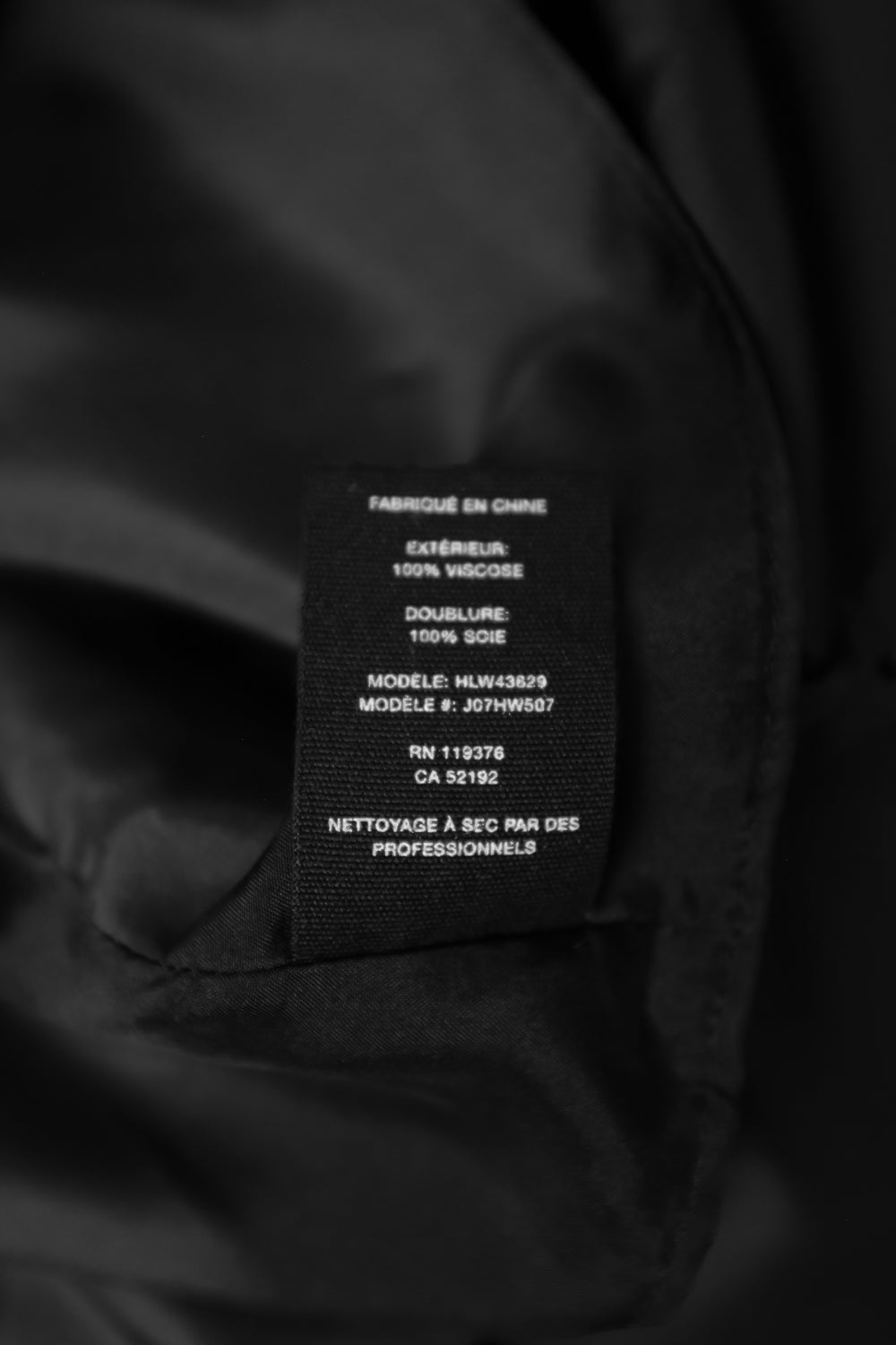 HELMUT LANG SILK SATIN BLACK SCARF TOP