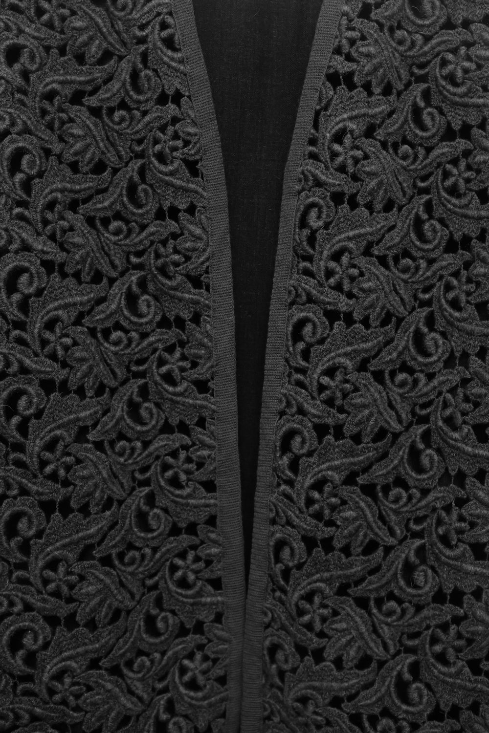 WOOL LACE GREY VINTAGE OVER VEST