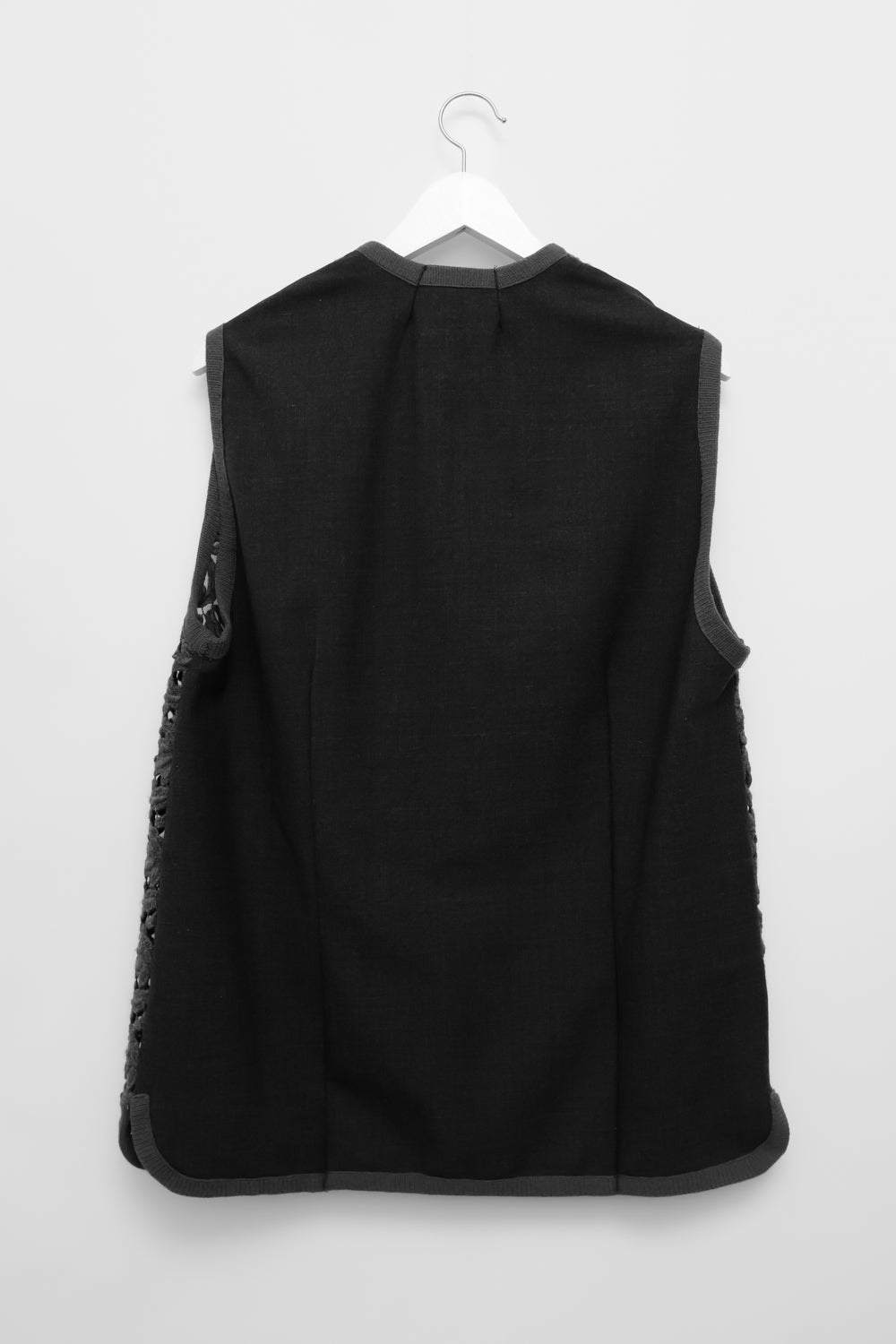 WOOL LACE GREY VINTAGE OVER VEST