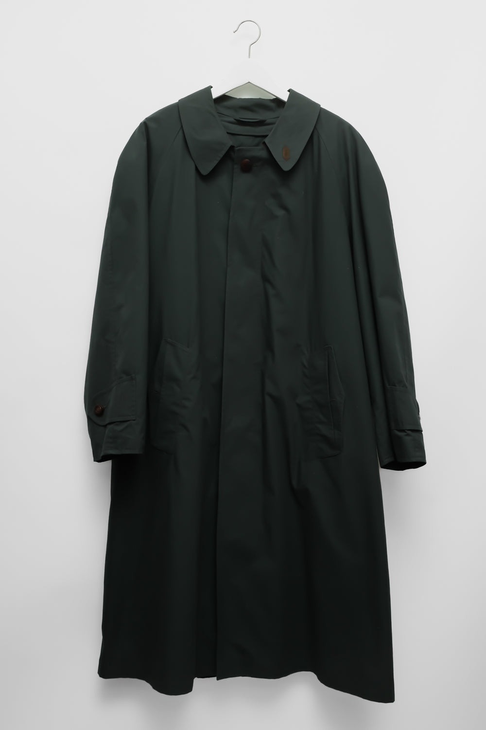 GREEN VINTAGE COAT WITH WOOL LINING