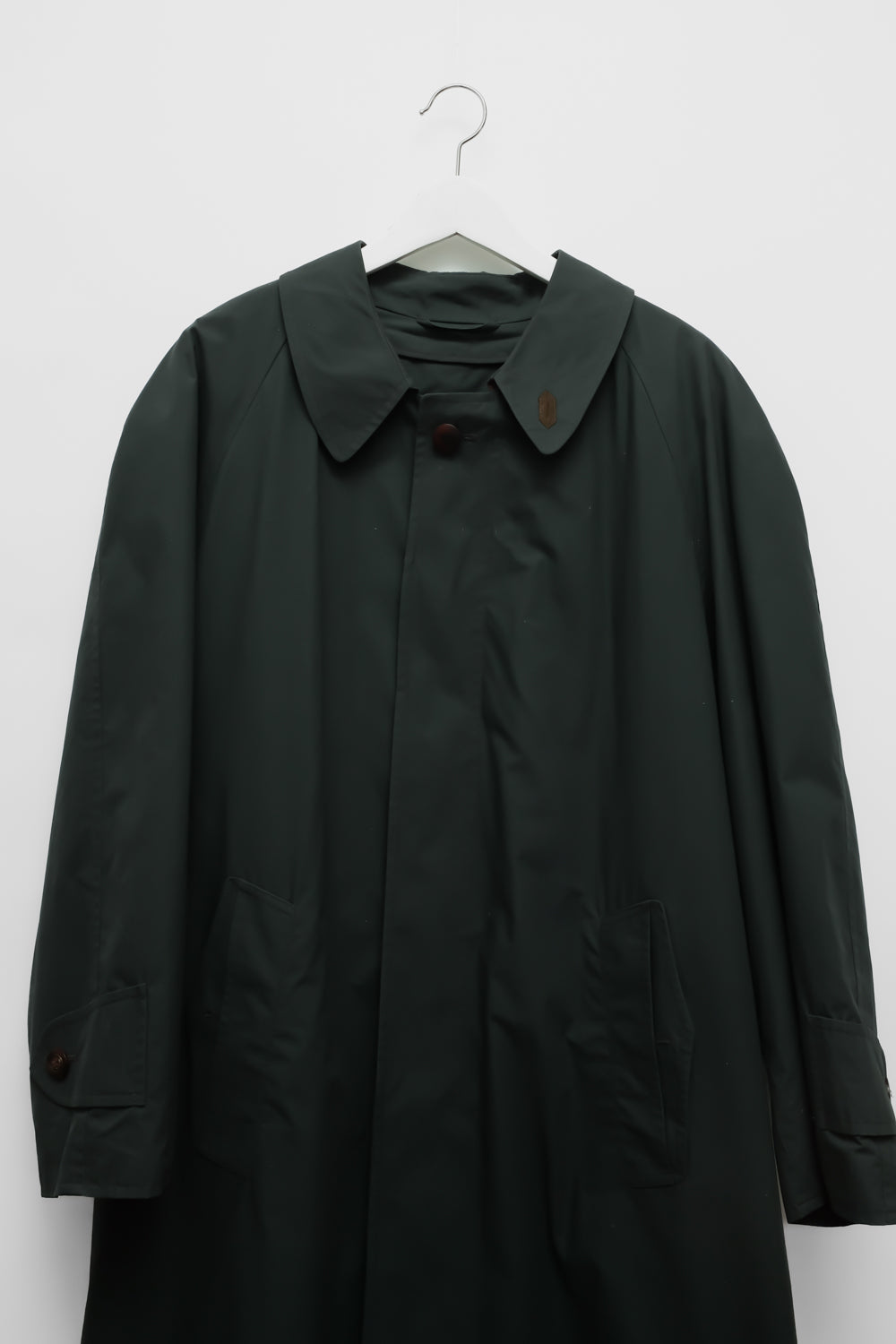 GREEN VINTAGE COAT WITH WOOL LINING