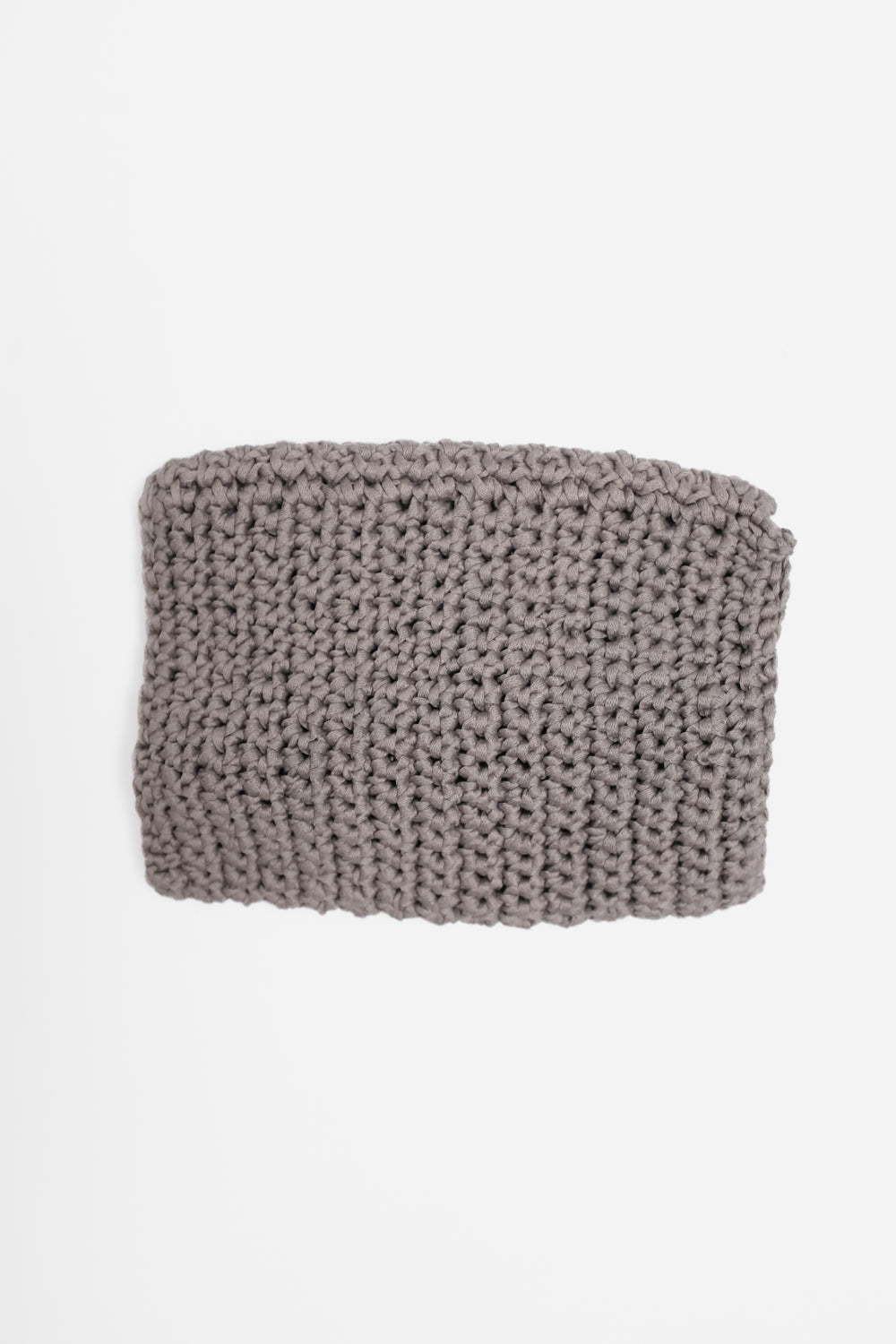 GREY XL CROCHET VINTAGE BAG