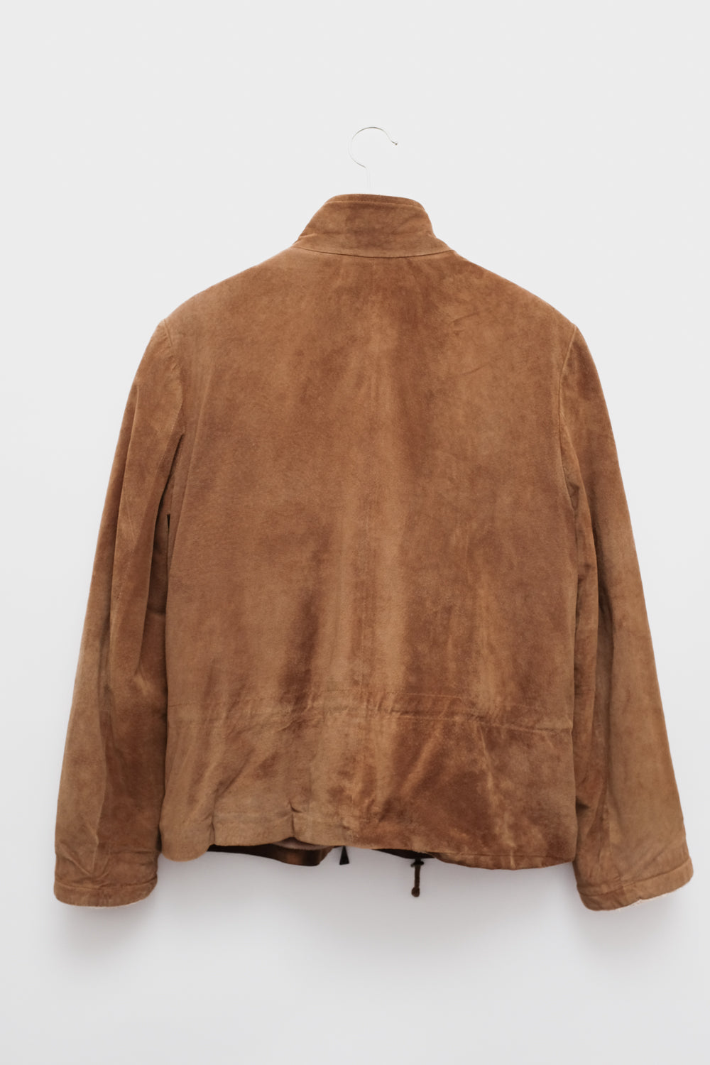 VINTAGE SUEDE COGNAC SHEARLING JACKET