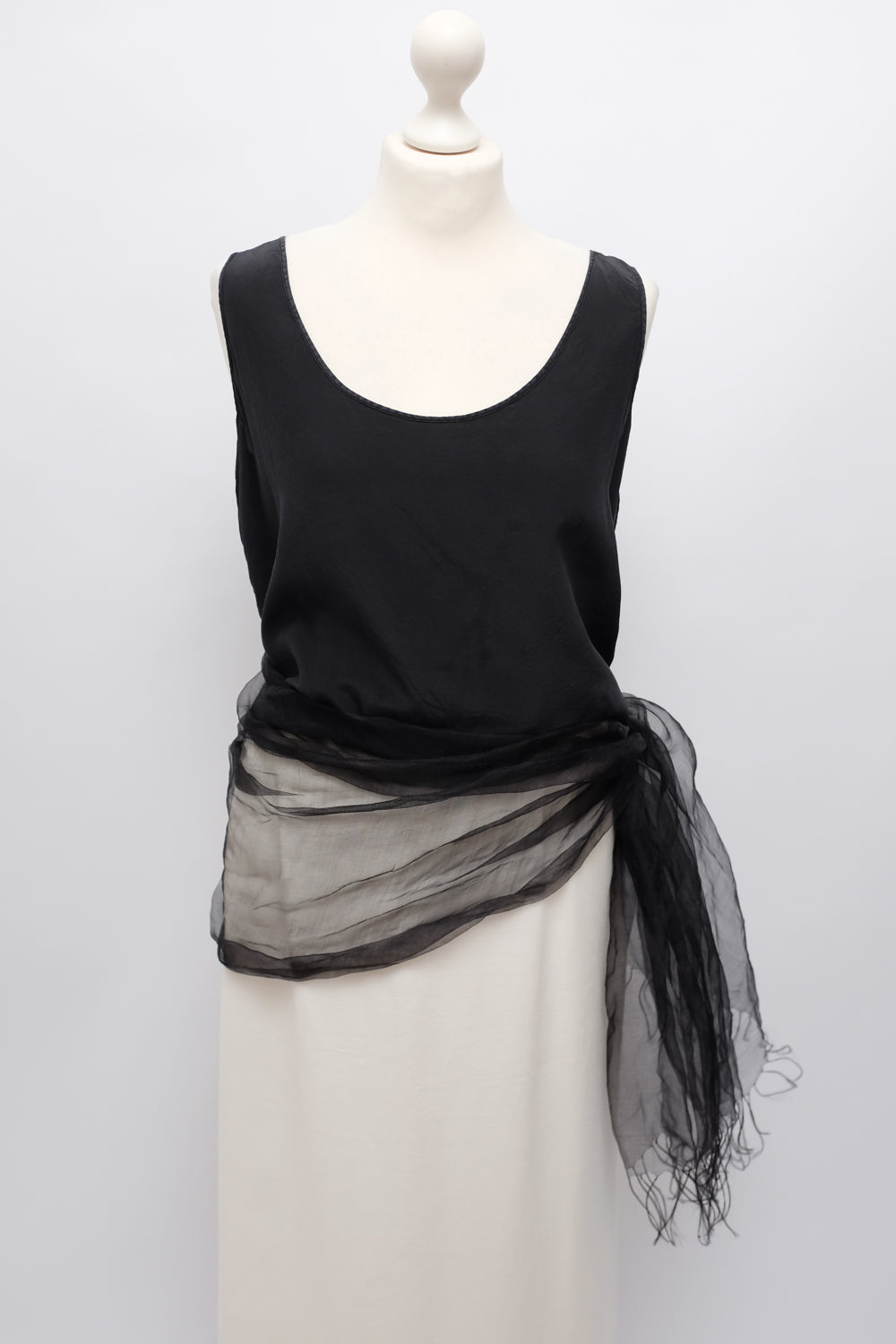 LUCID BLACK VINTAGE XL SCARF