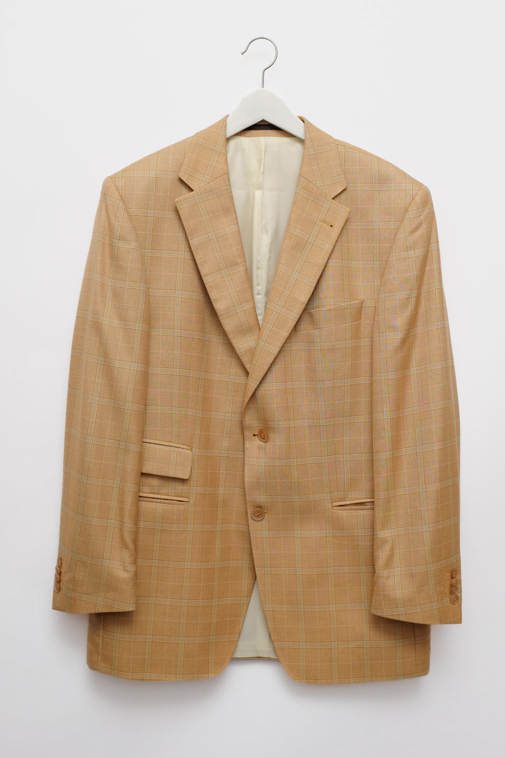 SILK WOOL TARTAN VINTAGE BLAZER