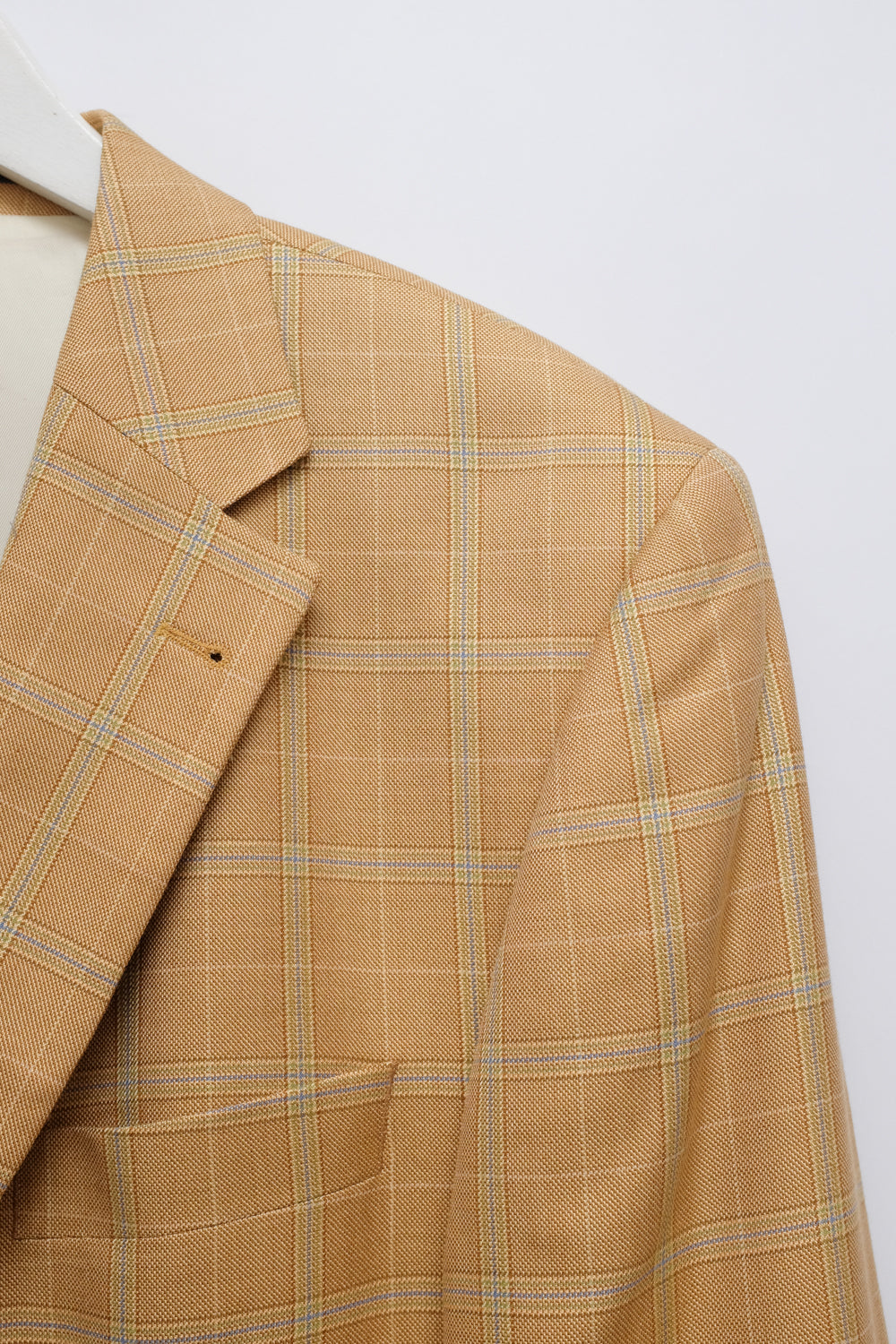 SILK WOOL TARTAN VINTAGE BLAZER