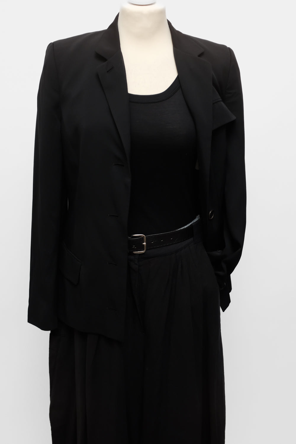 JIL SANDER VINTAGE BLACK WAISTED BLAZER
