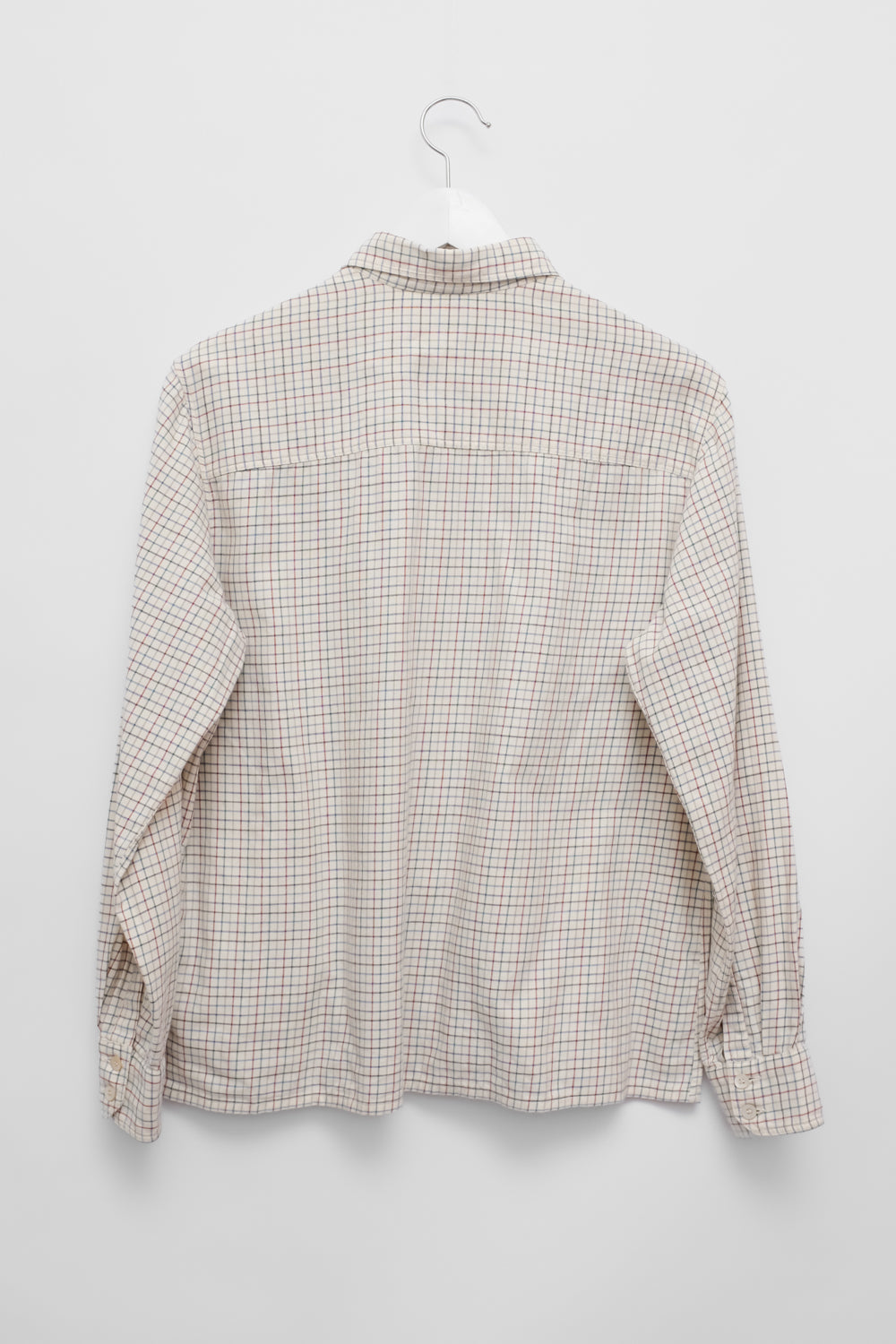 CELINE PURE COTTON WOOL CHECKED SHIRT