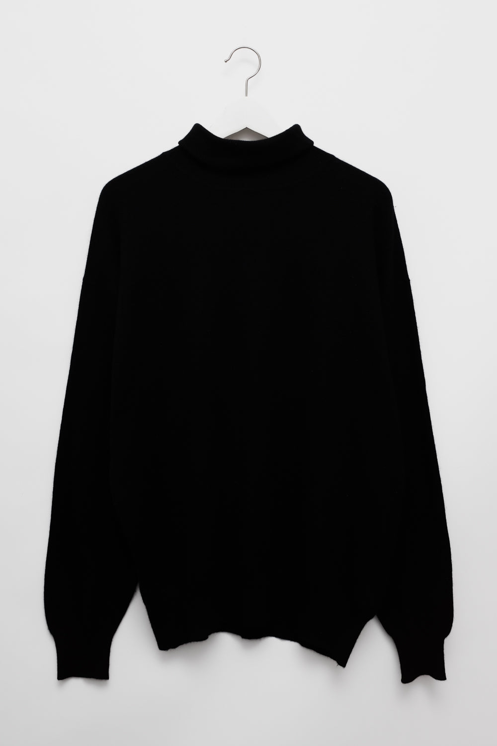 PURE CASHMERE BLACK TURTLE SWEATER