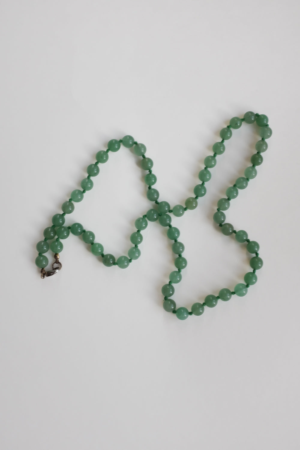 JADE GREEN PEARL VINTAGE NECKLACE