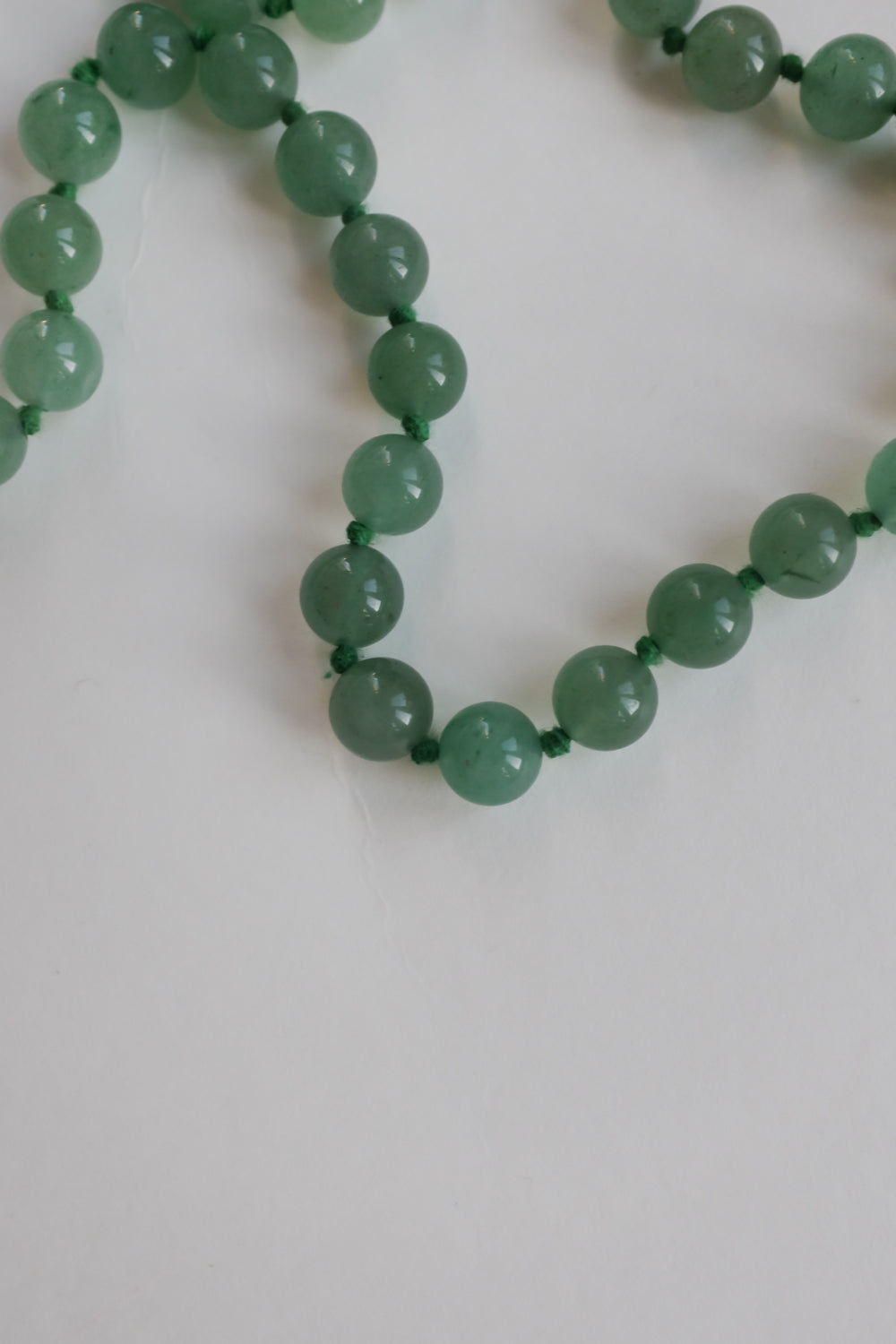 JADE GREEN PEARL VINTAGE NECKLACE