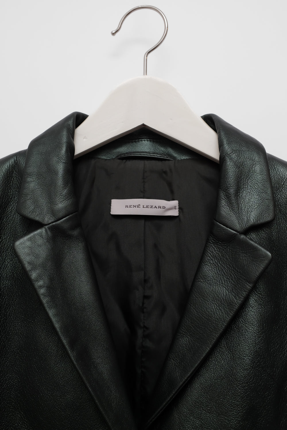 RENÉ LEZARD GREEN LEATHER BLAZER