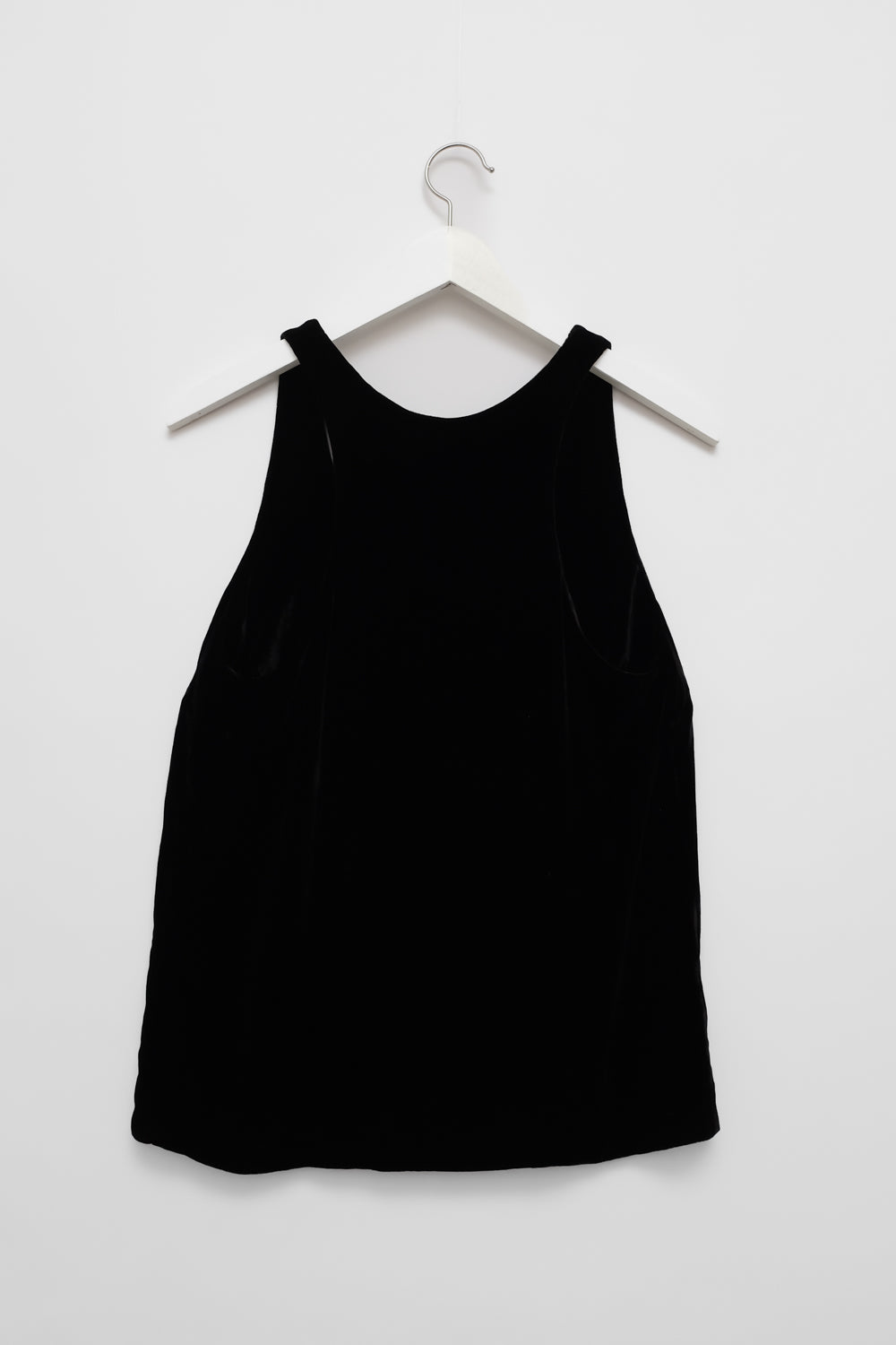 VINTAGE BLACK VELVET SILK VISCOSE TANKTOP