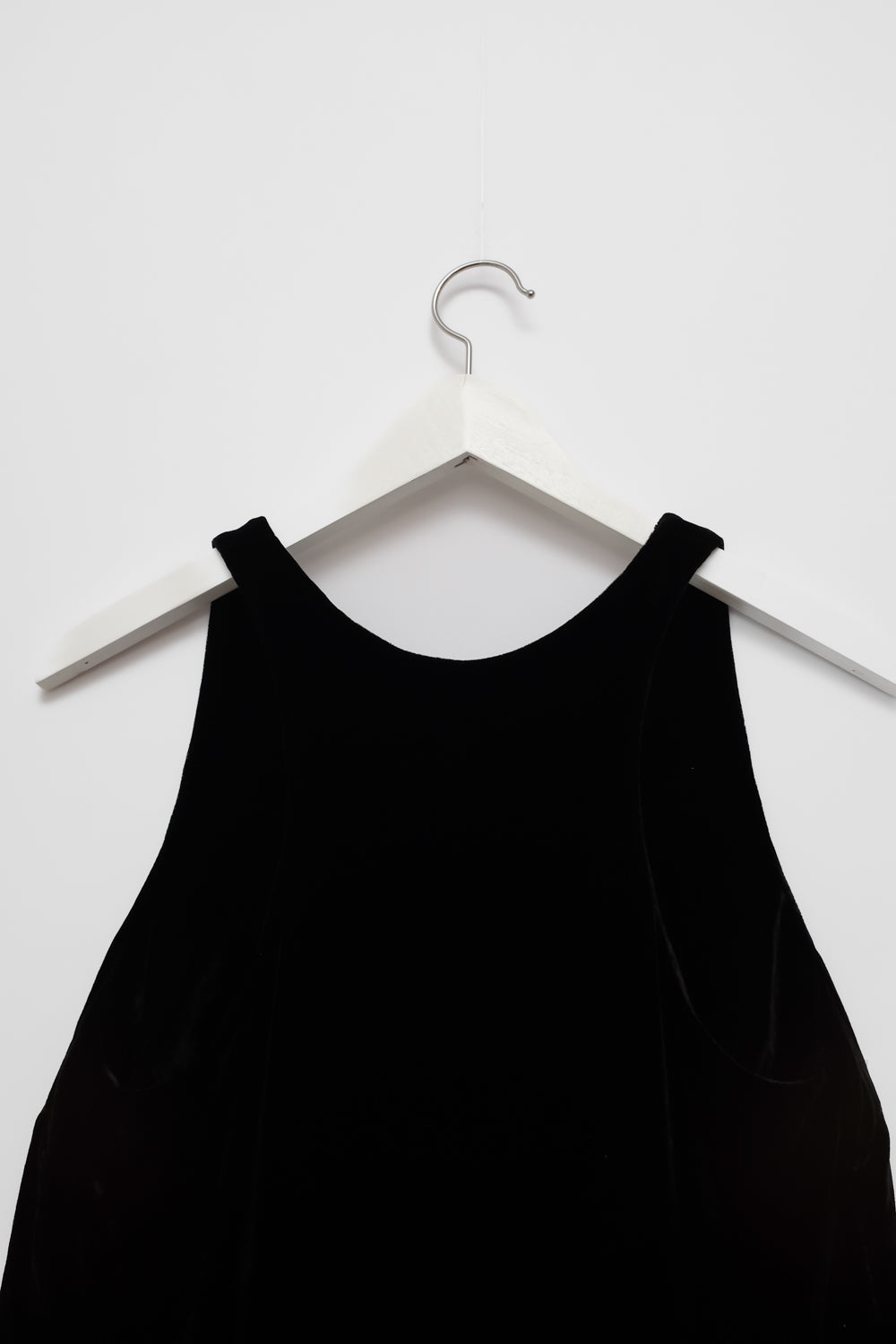 VINTAGE BLACK VELVET SILK VISCOSE TANKTOP