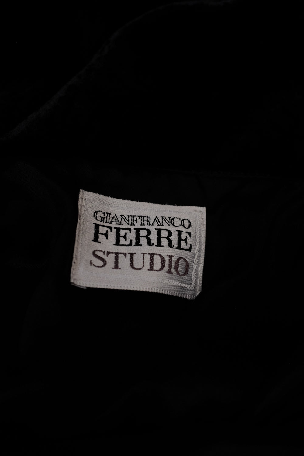 VINTAGE BLACK VELVET FERRE STUDIO DRESS