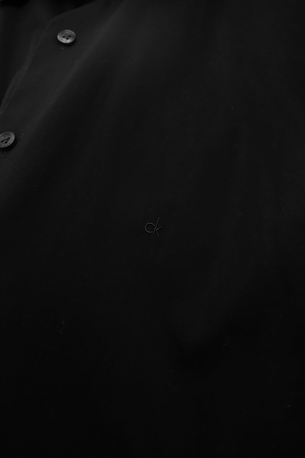 CALVIN KLEIN CK VINTAGE BLACK COTTON SHIRT