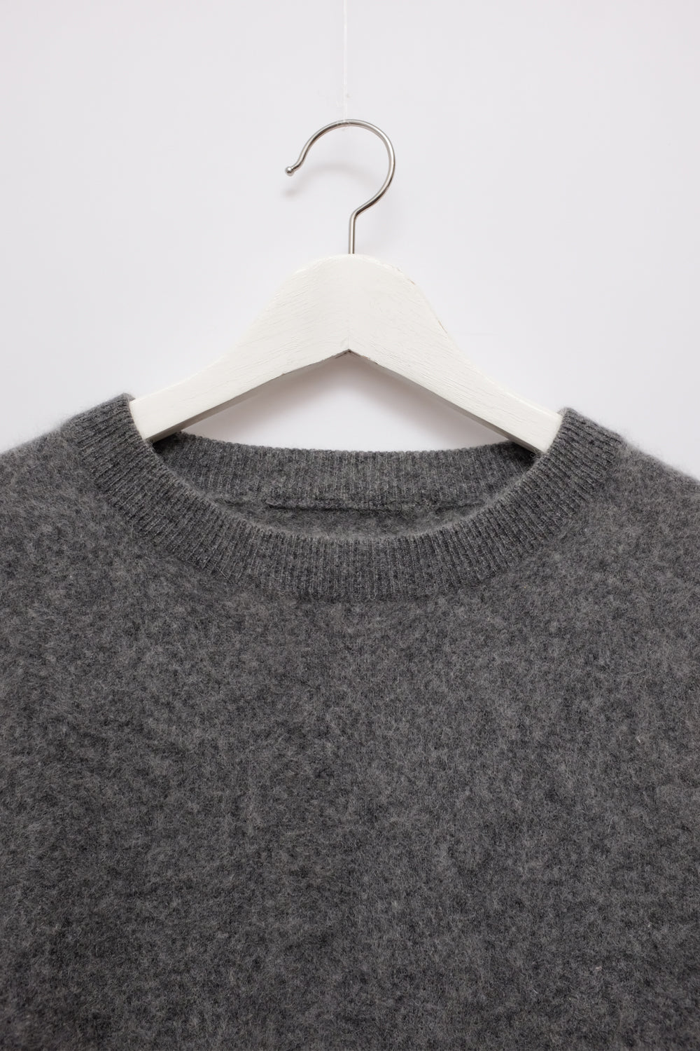 PURE CASHMERE GREY COSY FLUFFY SWEATER