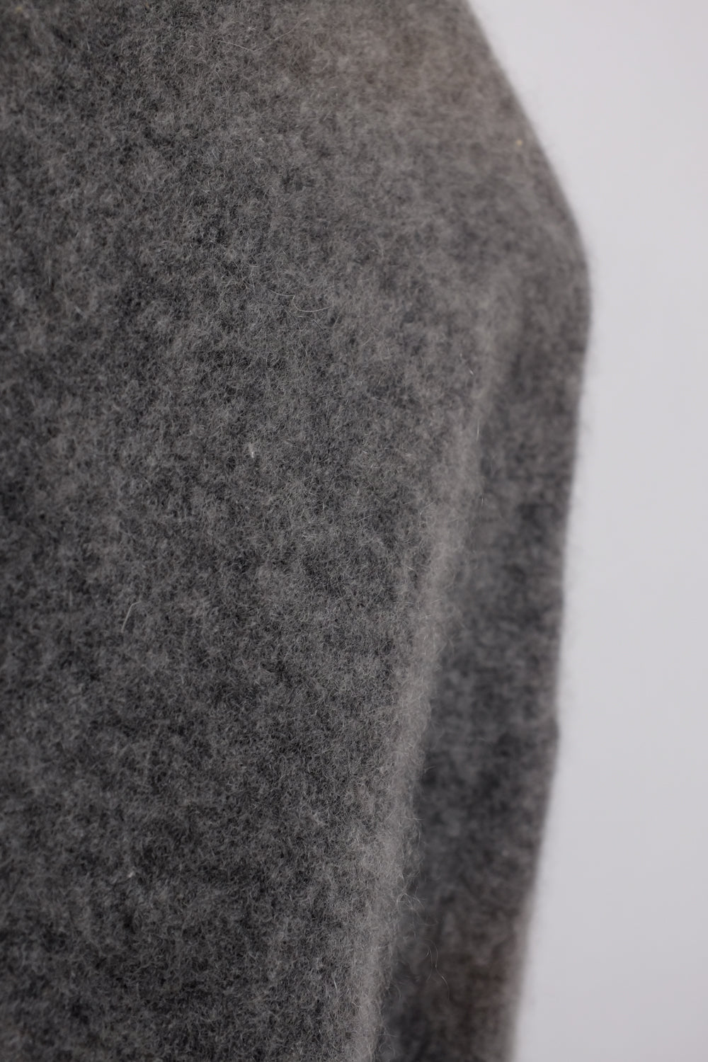 PURE CASHMERE GREY COSY FLUFFY SWEATER
