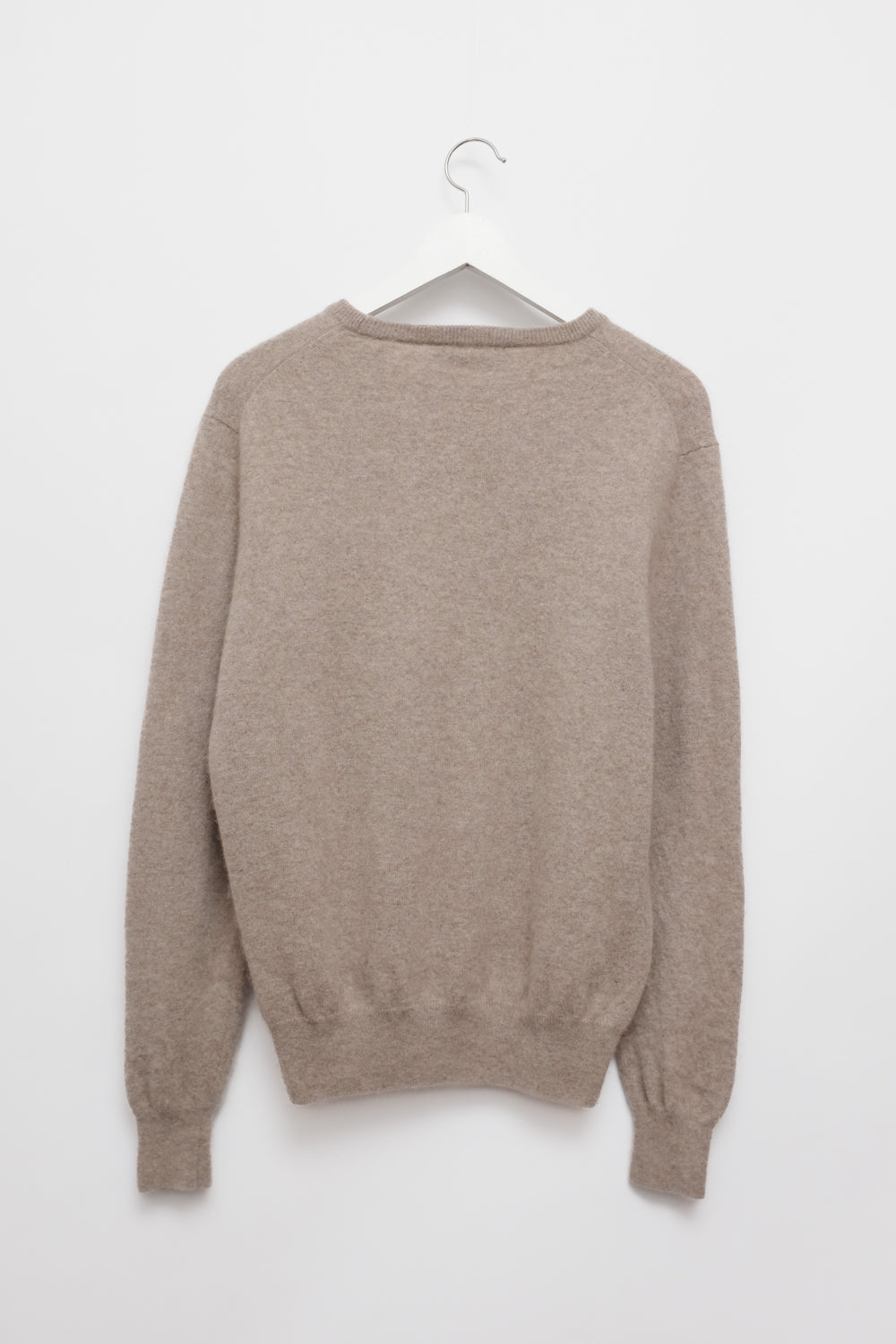 PURE CASHMERE BEIGE FLUFFY SWEATER