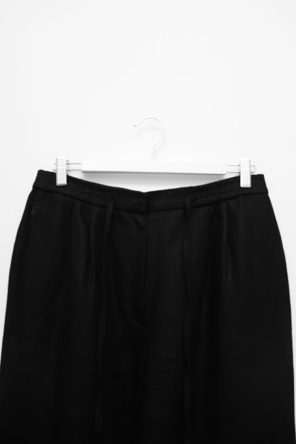 LINEN BLACK WIDE LEG PANTS