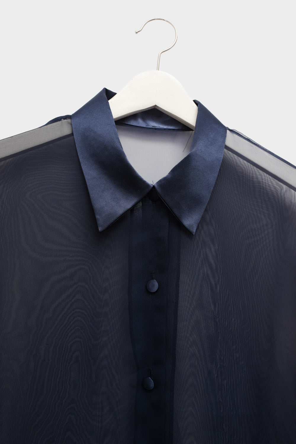 PURE SILK LUCID NAVY VINTAGE SHIRT