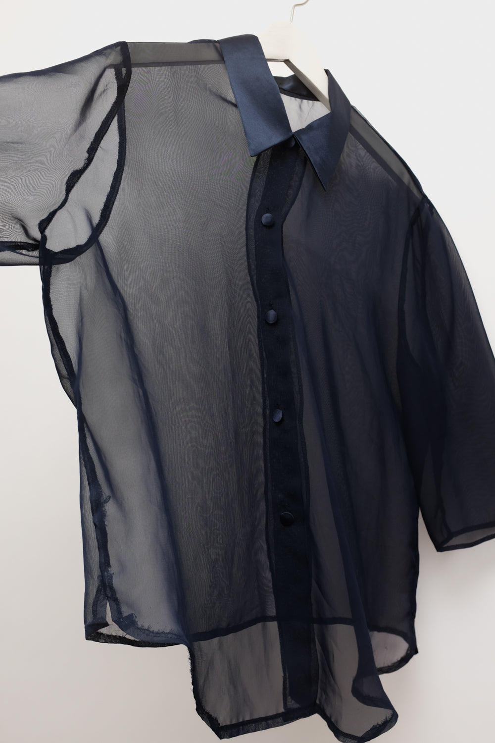 PURE SILK LUCID NAVY VINTAGE SHIRT