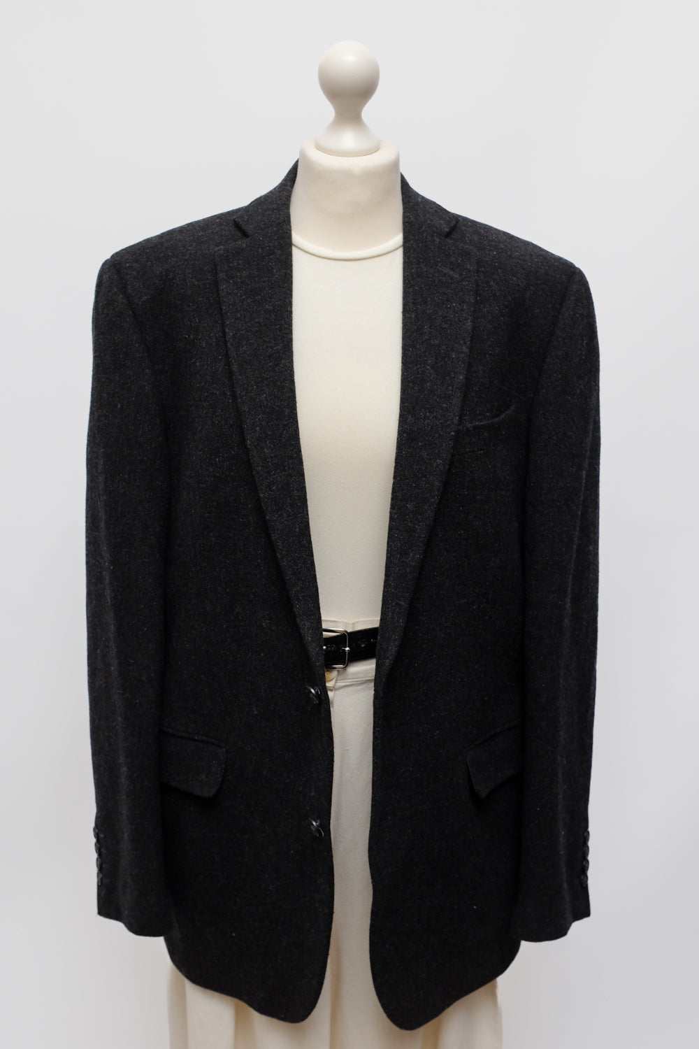 PURE WOOL ANTHRACITE BLACK BLAZER