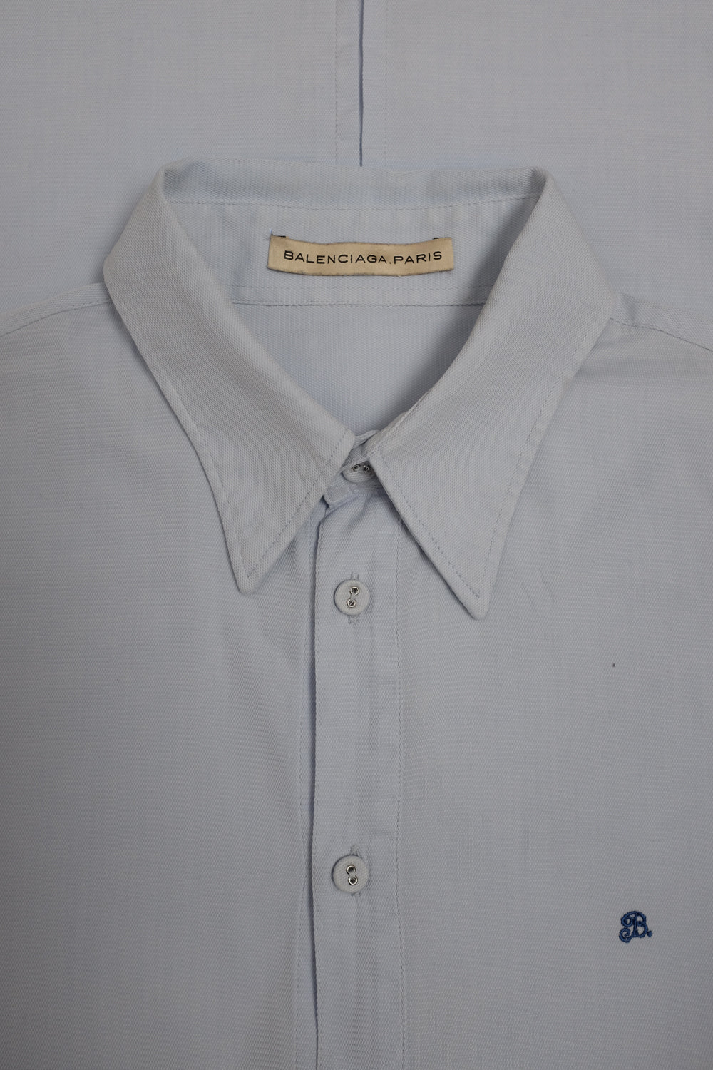 BALENCIAGA VINTAGE BLUE COTTON SHIRT