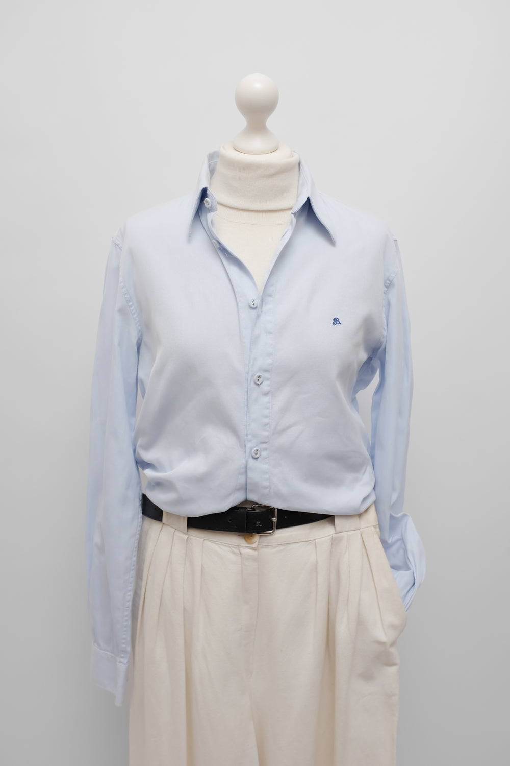BALENCIAGA VINTAGE BLUE COTTON SHIRT