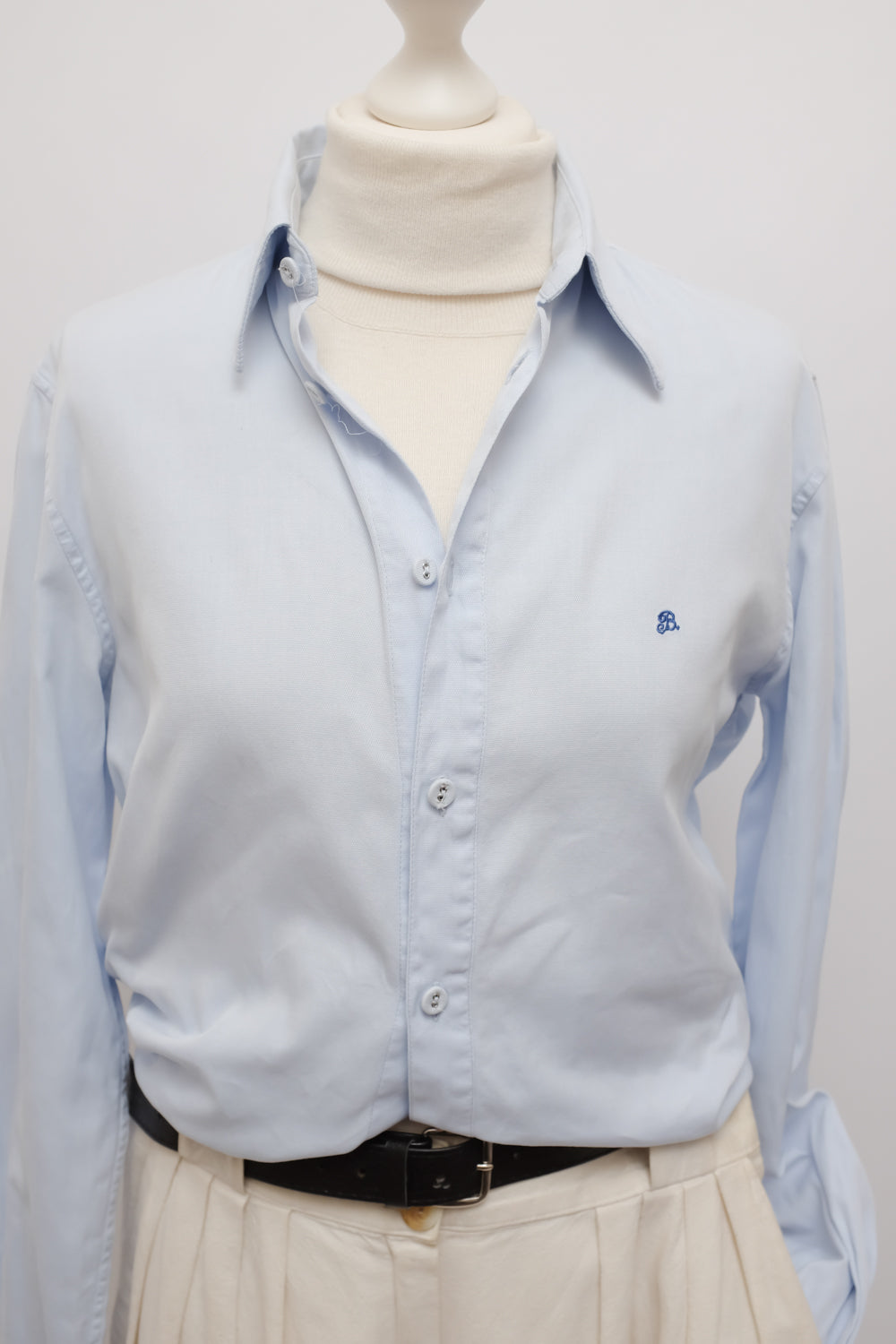 BALENCIAGA VINTAGE BLUE COTTON SHIRT