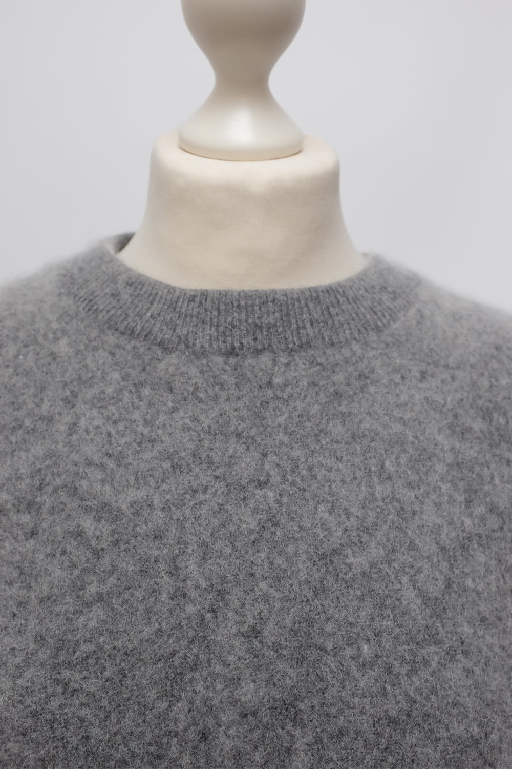 PURE CASHMERE GREY COSY FLUFFY SWEATER