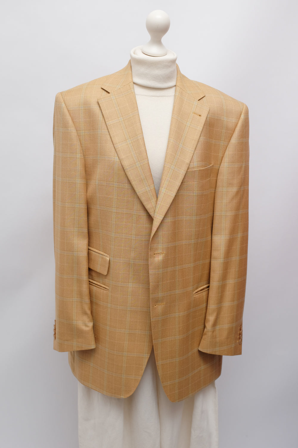SILK WOOL TARTAN VINTAGE BLAZER